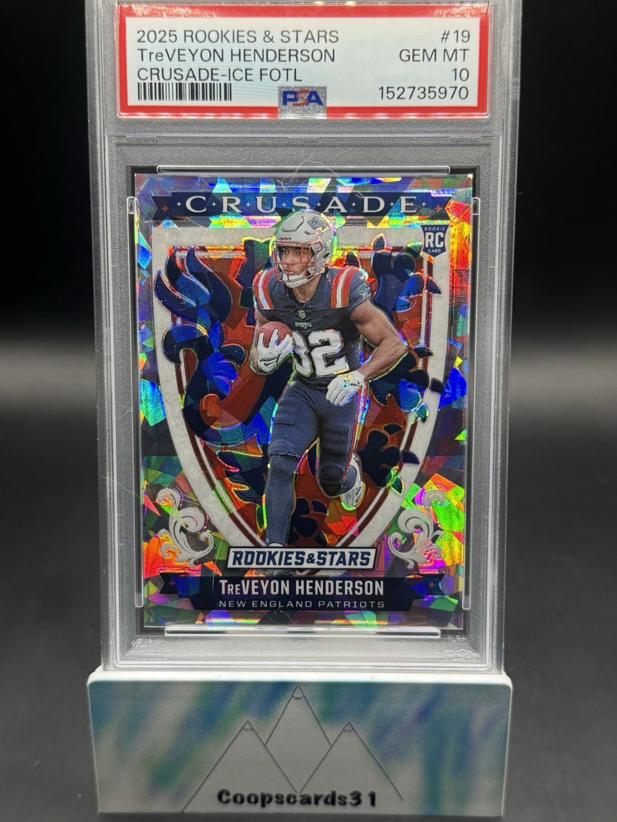 TreVeyon Henderson Panini Rookies & Stars Crusade #19 Ice Fotl
