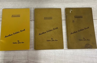 Decisions (Another Golden Book) By Father John Doe Lot Of 3 K2