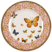 Grace's Teaware Pink Butterfly Salad Dessert Plate 10584208
