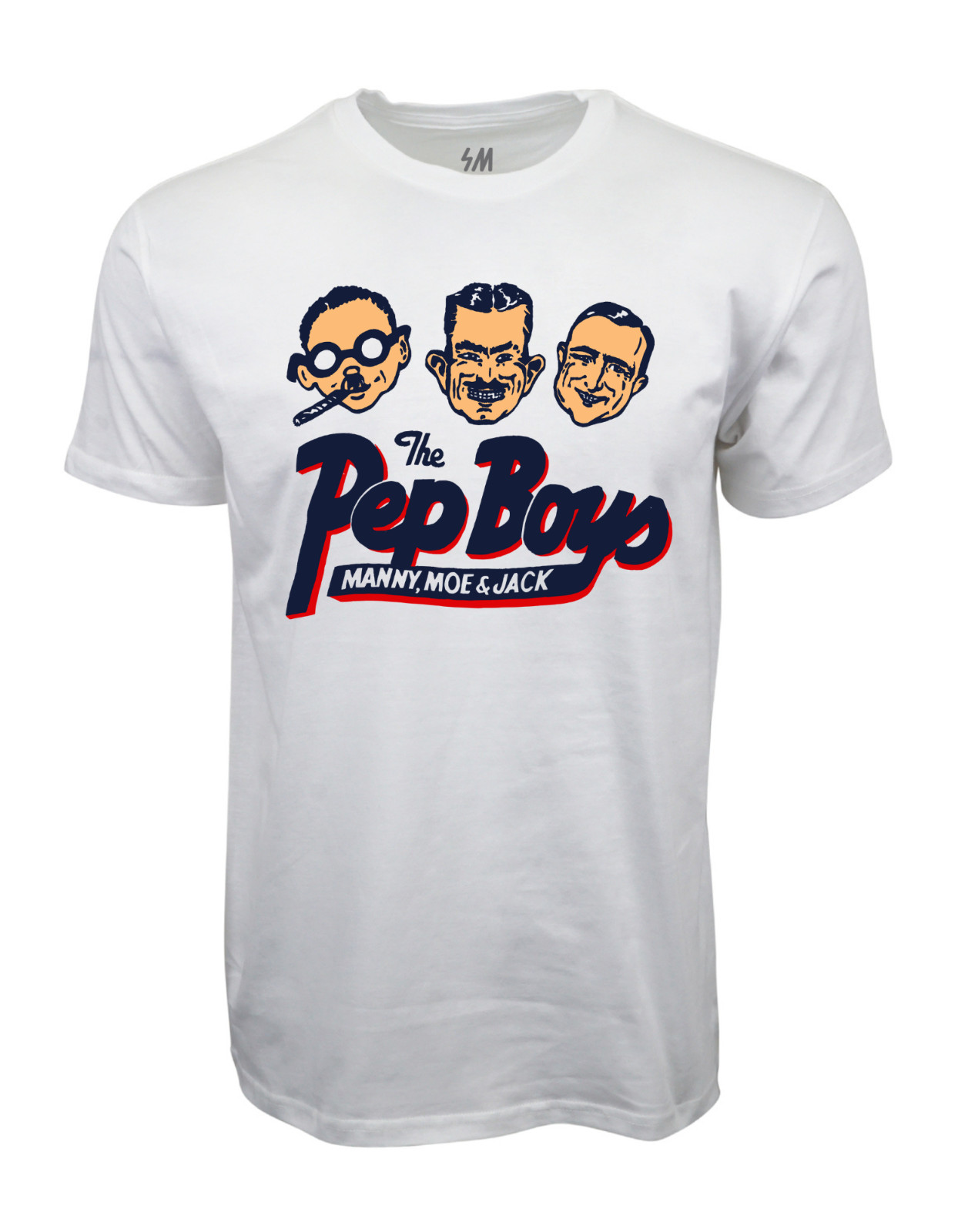 THE PEP BOYS 80S 90S  WHITE T-SHIRT
