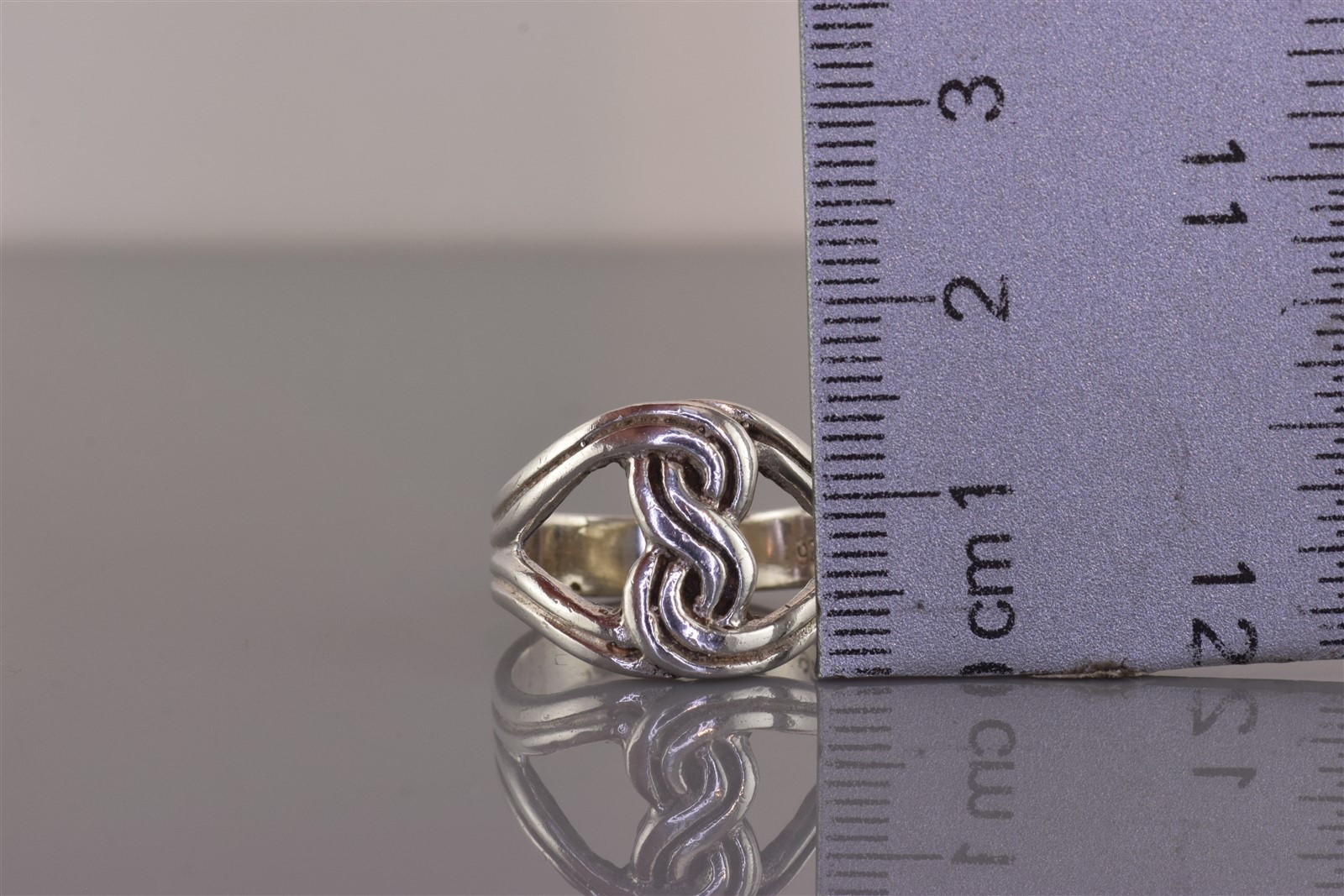 Sterling Silver Double Twist Interlocking Hearts … - image 8