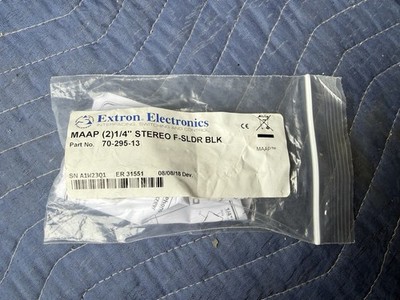 Extron MAAP (2)1/4'' STEREO F-SLDR BLKPart No.70-295-13
