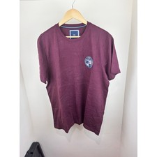 Image of Crew Clothing Burgundy Embroidered Crest T-Shirt XL – New with Tags