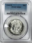 *1946 D WALKING LIBERTY HALF DOLLAR* *PCGS MS64* NR #G4125