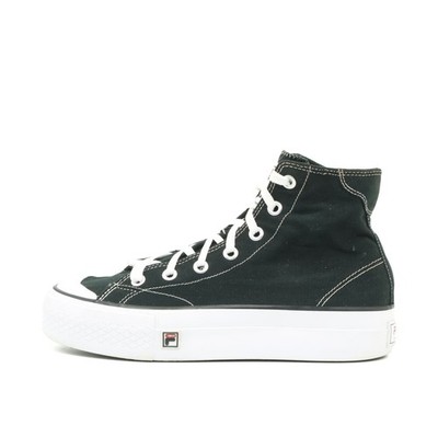 Fila Herren High-Top Sneaker Schuh Schwarz Textil Plateausohle Classics EU 42.5