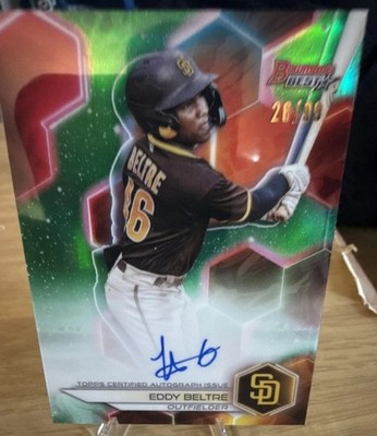 2023 Bowman's Best - Best of 2023 Autographs Eddy Beltre #B23-EBE Green...