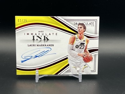 2022-23 Immaculate - Immaculate Ink LAURI MARKKANEN Auto /25 Red 