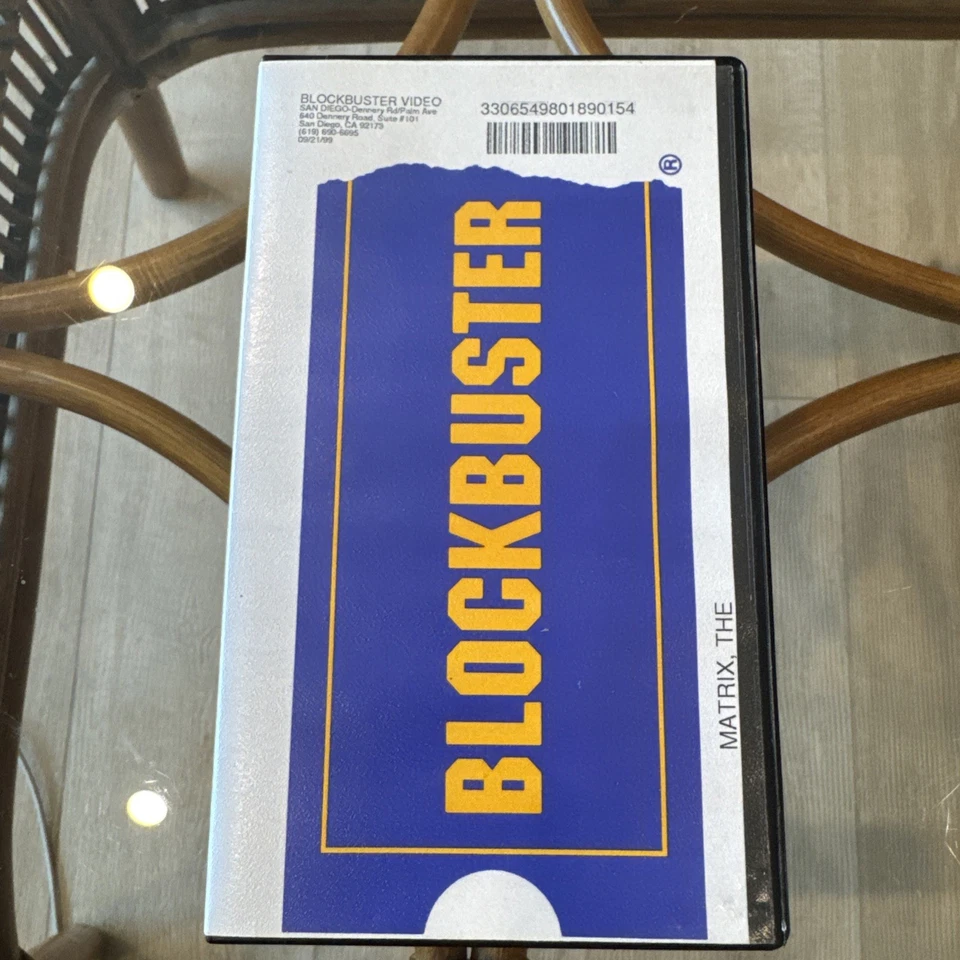 Blockbuster Video The MATRIX 1999 (VHS Clamshell Rental Case) RARE HTF Vintage - Image 2 of 4