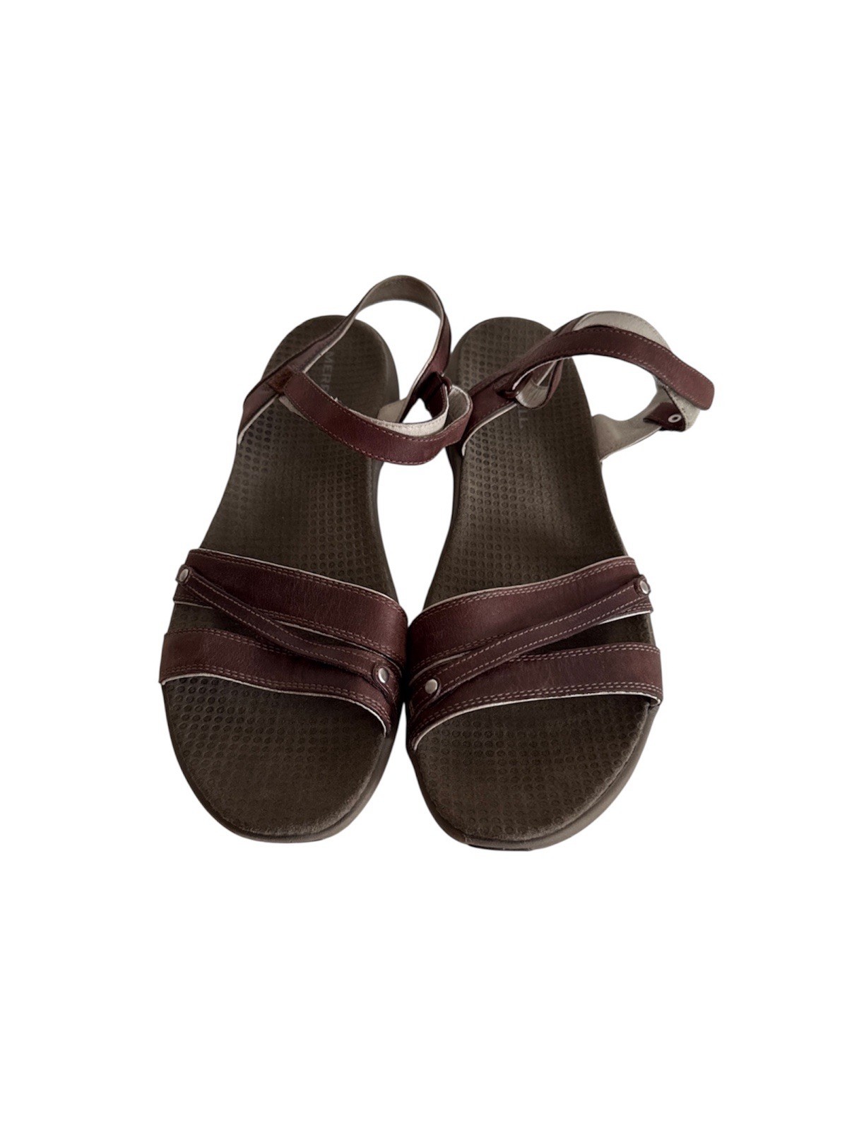 Merrell sandali donna 11 dalia caffè chicco cinturino gancio e passante pelle marrone