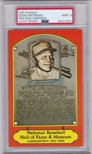 Eddie Mathews Boston Atlanta Braves HOF Plaque PSA DNA Auto 9 12t AS 2t WS Champ