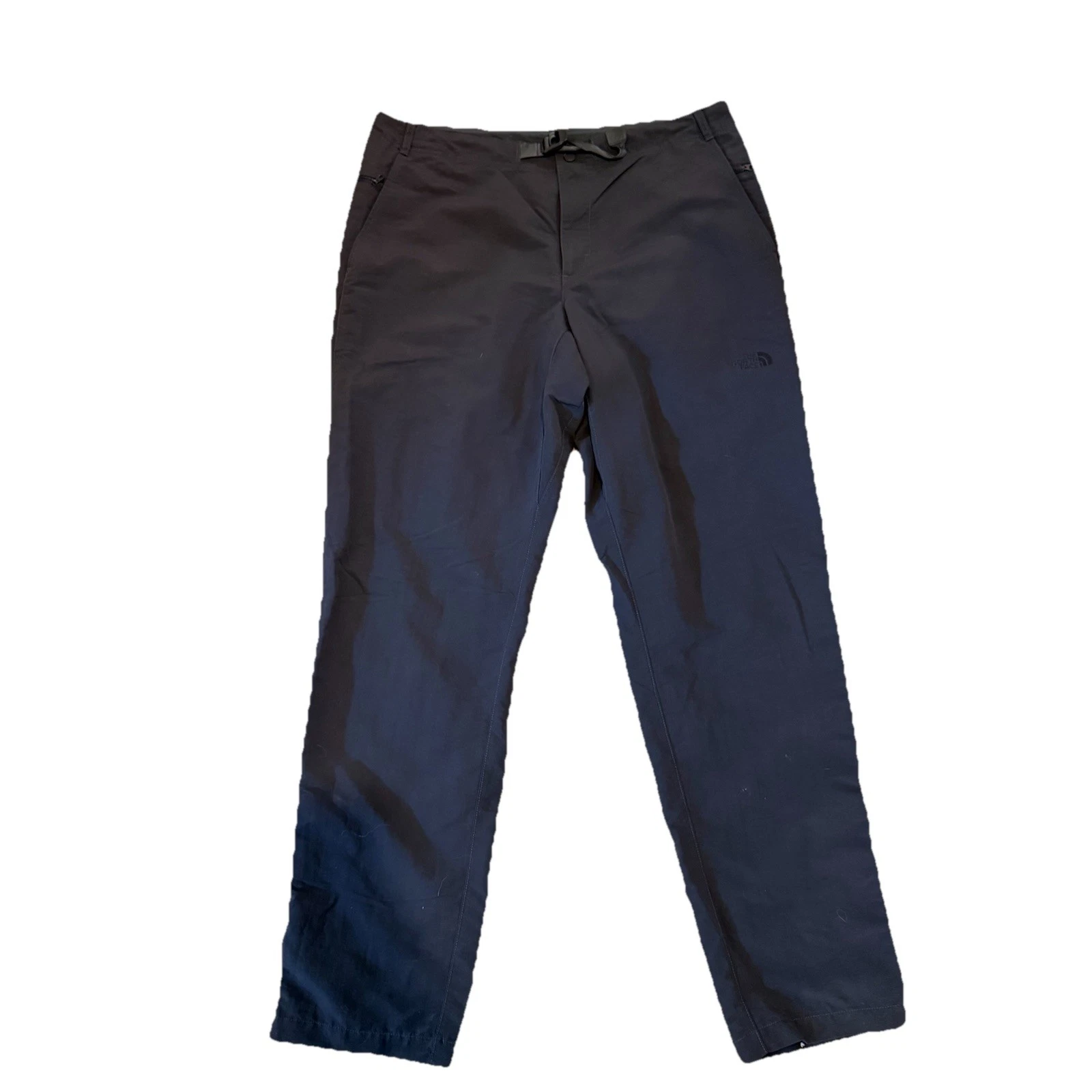 The North Face Pants Mens Size 36 Black Hiking Outdoor Nylon Zip Fits 36x32
