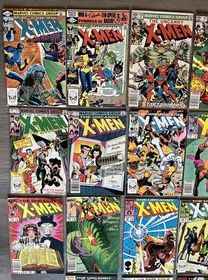 LOTE 18 Uncanny X-MEN 150 156 160 161 171 172 175 177 179 181 221 236 239 212 $4 Foto 3 de 4