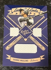 2019 Panini Leather & Lumber Baseball Triple Relics Cedric Mullins