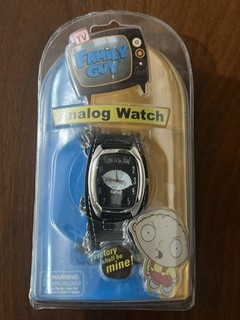 VTG Stewie Griffin Analog Time To Be Bad Watch Nib Family Guy 2005