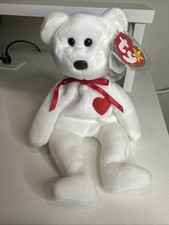 Valentines Day DOB Feb 14, 1994 TY Beanie Baby Valentino the Bear Brown Nose Tag