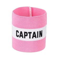 Soccer Captain Armband 5.1x3.4 in Captain Arm Bands, Pink/White