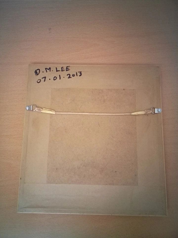 Framed Cross Stich Picture, a Pair Of Wolves 'wisdom' EXC ❤️ CHARITY  - Image 4 of 4