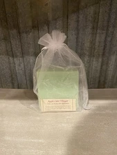 Apple Cider Vinegar All Natural Shea Butter Soap Green 4.5 Oz Bar
