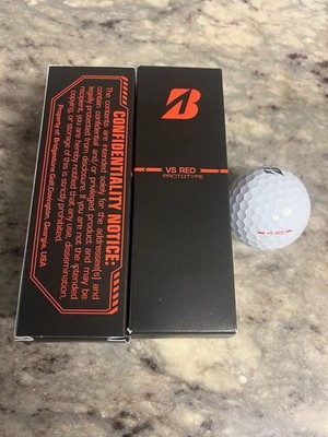 Bridgestone VS Red Prototype Golf Balls