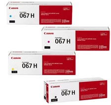 Canon 067H OEM Toner 4 Colour Set (Black, Cyan, Magenta, Yellow)