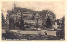 B261 Poland Kudowa-Zdroj Bad Kudowa Kurhotel Fuerstenhof Hotel RPPC postcard