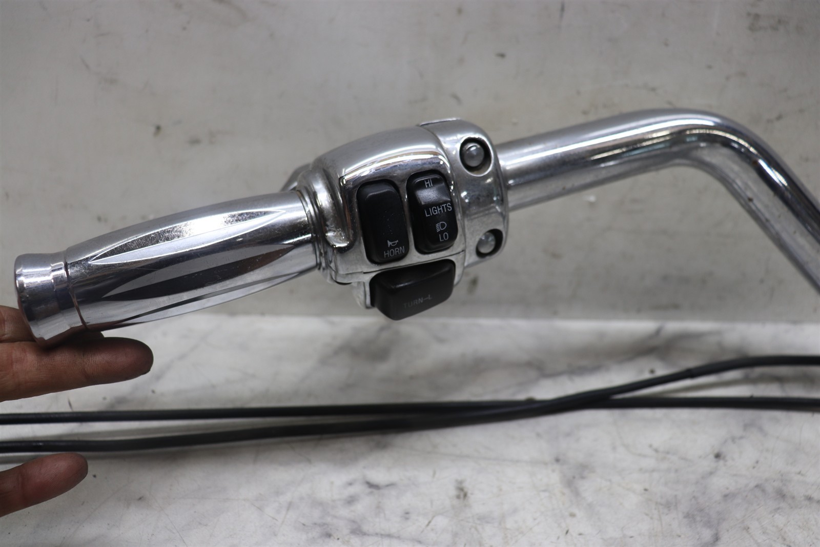 2000 Harley Road King Complete Handlebar Set w/ Controls & Switches CHROME