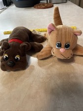 Hasbro Pound Puppy 2019 and Tonka Pound Puppy Orange Cat Set of 2 Plush Stuffed