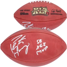 Peyton Manning Colts Signed Wilson Super Bowl XLI Football & "SB XLI MVP" Insc