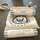 Lincoln Wheat Small Cents 1909-1958 P Mint Business Copper 2 Bank Rolls + Pouch — photo 2