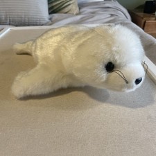 TY Beanie Buddy - SEAL the White Seal Seamore 14 inch Super Soft Stuffed Animal