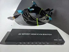 4K 8 Port HDMI KVM Switch