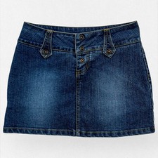 Women  s Vintage Y2K Jordache Denim Mini Skirt Size 3/4