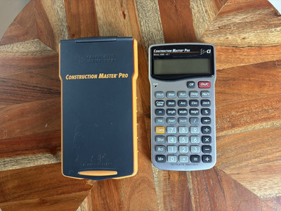 Construction Master Pro 4065 V3.1 Calculator w/ Case Tested & Working