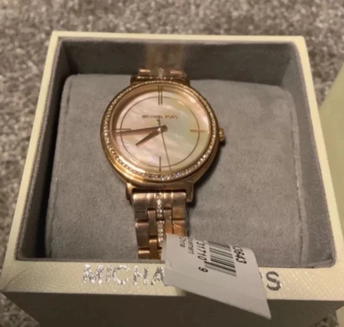 Orologio Michael Kors MK3643 Cinzia Cristallo Pavè Tono Oro Rosa