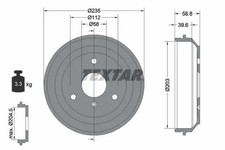 Tambour de frein Smart ROADSTER-COUPE
