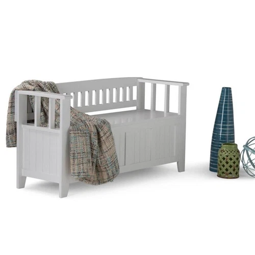 Simpli Home Acadian Entryway Storage Bench - Thumbnail 3