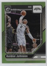 2024-25 Panini Donruss Optic Lime Green Prizm 67/149 Keldon Johnson #161 16v5