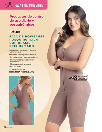 FAJAS COLOMBIANAS POSTPARTUM BODY SHAPER GIRDLE POST PARTO LET IT GLOW 404 - Picture 4 of 6
