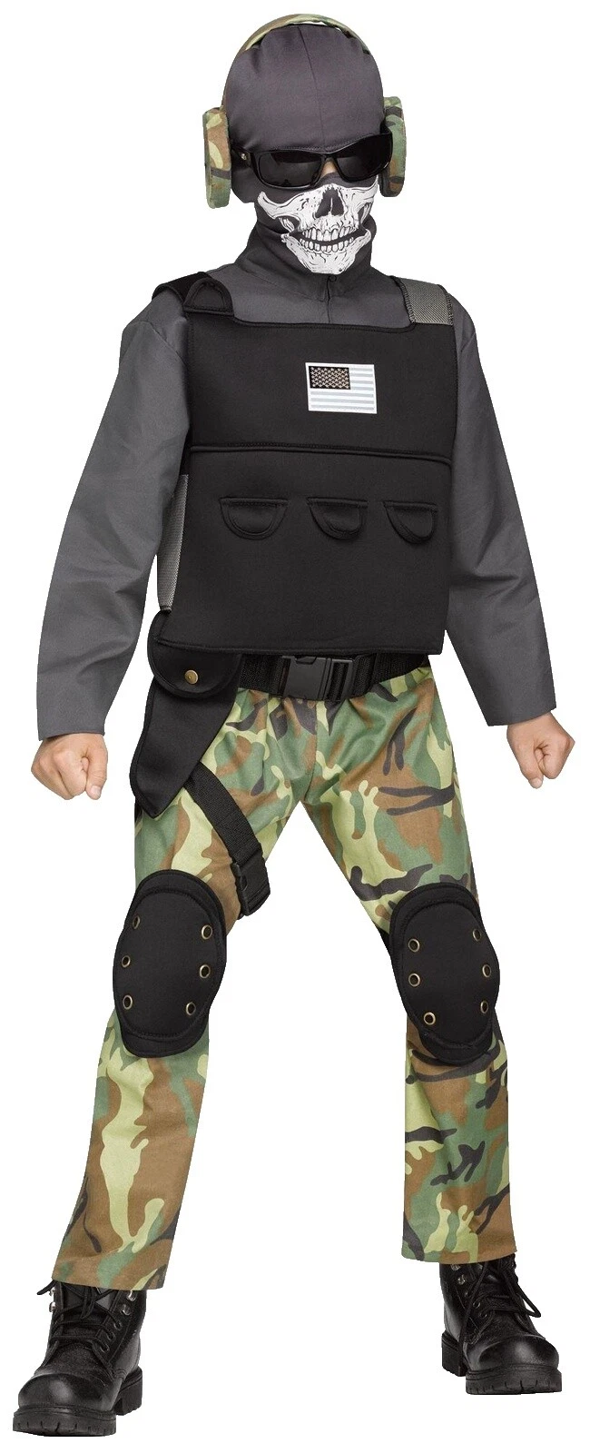Traje completo militar Fun World disfraces para niños