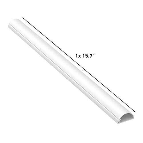 DLine TV Wire Hider Half Round Cord Cover for Wall Mount TV Hinged One