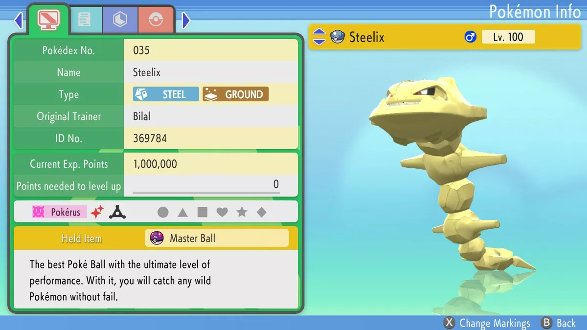 Shiny ONIX 6IV // Pokemon Brilliant Diamond & Shining Pearl // 