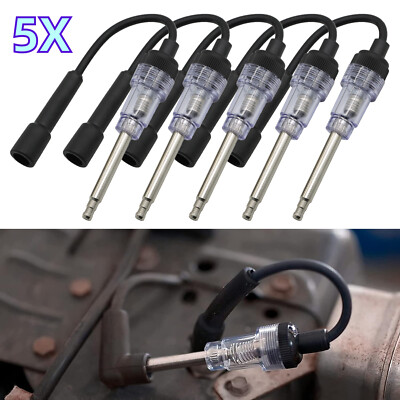 #ad 5 SPARK PLUG TESTER Ignition System Coil Engine In Line Auto Diagnostic Tool $18.99