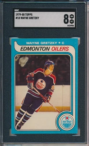 Wayne Gretzky 1979 - 80 Topps RC Rookie Card # 18  SGC 8 ! Very clean Corners &