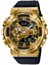 Casio G-SHOCK GM110G-1A9 - Gold Ion Plated Case Black Rubber Strap