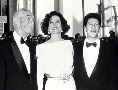 Pat Weaver, Sigourney Weaver and Jim Simpson during 61st Ann - 1989 Old Photo