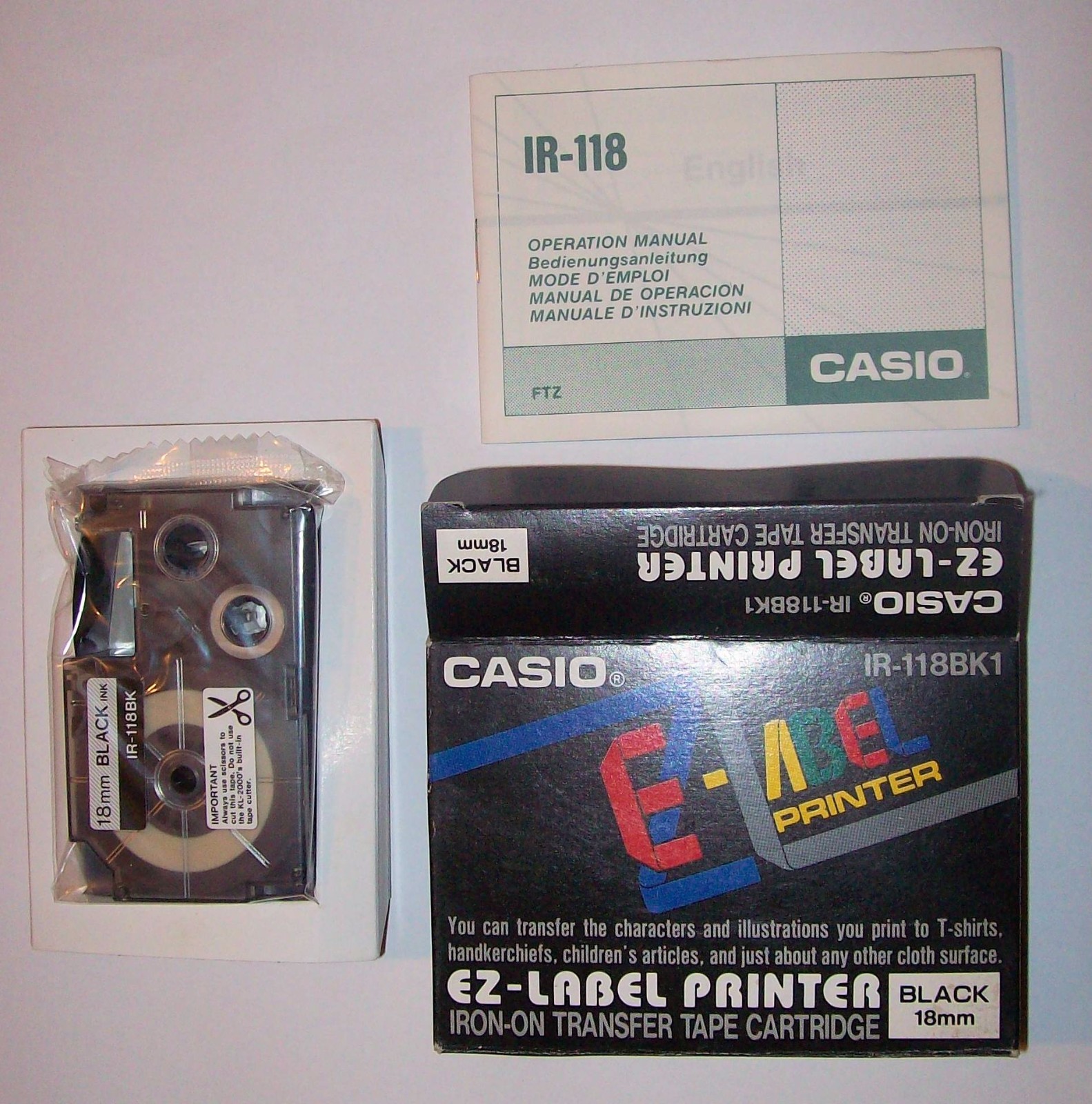 label maker iron on tape