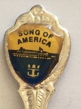 Vintage Souvenir Spoon US Collectible Song Of America Cruise Ship