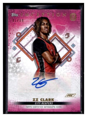 2022/23 TOPPS INCEPTION OTE ZZ CLARK RC 81/99! AUTO MAGENTA #IA-ZC3!