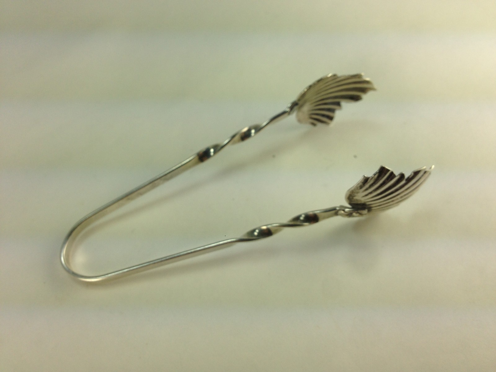 Vintage Raimond Sterling Silver Leaf Twisted Sugar Tongs eBay