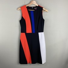 Vince Camuto: Colorblock Fitted Bodycon Sleeveless Tank Top Mini Dress Size PXS